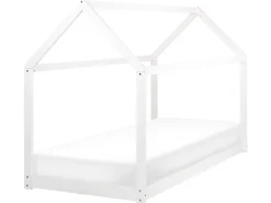 Sängyt<Beliani Katossanky Mantypuu Valkoinen 90 X 200 Cm Tosse