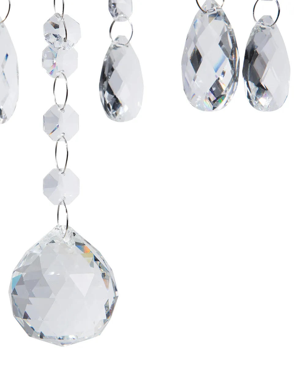 Hot Beliani Kattokruunu 5 Polttimoa Metalli Hopea Locone