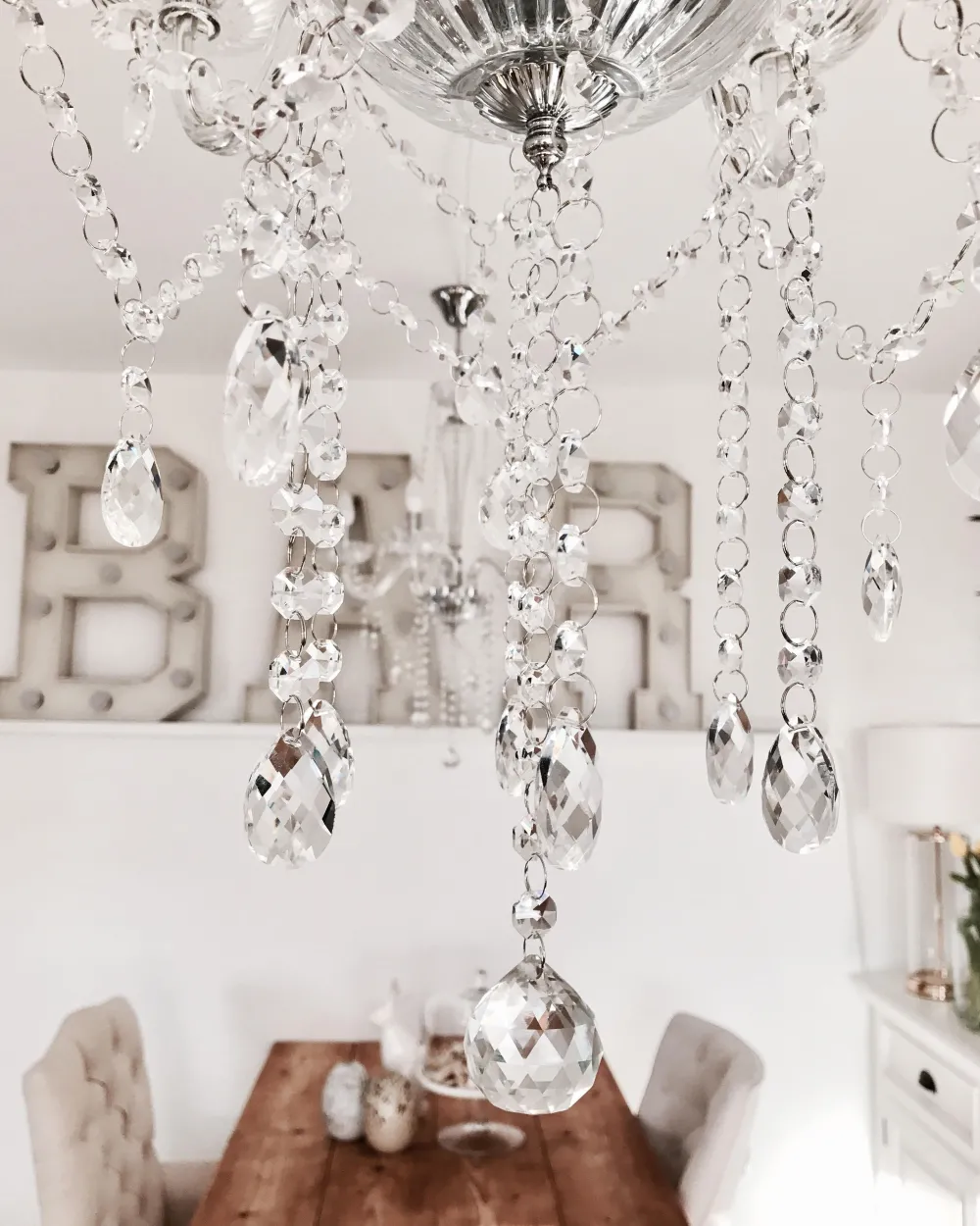 Hot Beliani Kattokruunu 5 Polttimoa Metalli Hopea Locone