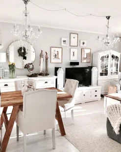 Hot Beliani Kattokruunu 5 Polttimoa Metalli Hopea Locone