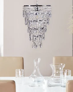 Valaisimet<Beliani Kattokruunu Rauta Hopea Entwash