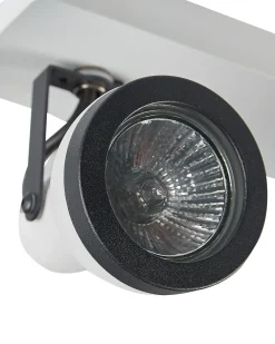 Valaisimet<Beliani Kattovalaisin 3 Polttimoa Rauta Valkoinen/Musta Baro