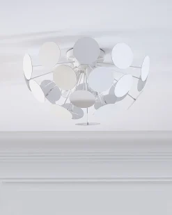 Valaisimet<Beliani Kattovalaisin 3 Polttimoa Metalli Valkoinen Maritsa