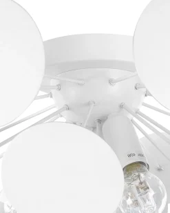 Valaisimet<Beliani Kattovalaisin 3 Polttimoa Metalli Valkoinen Maritsa