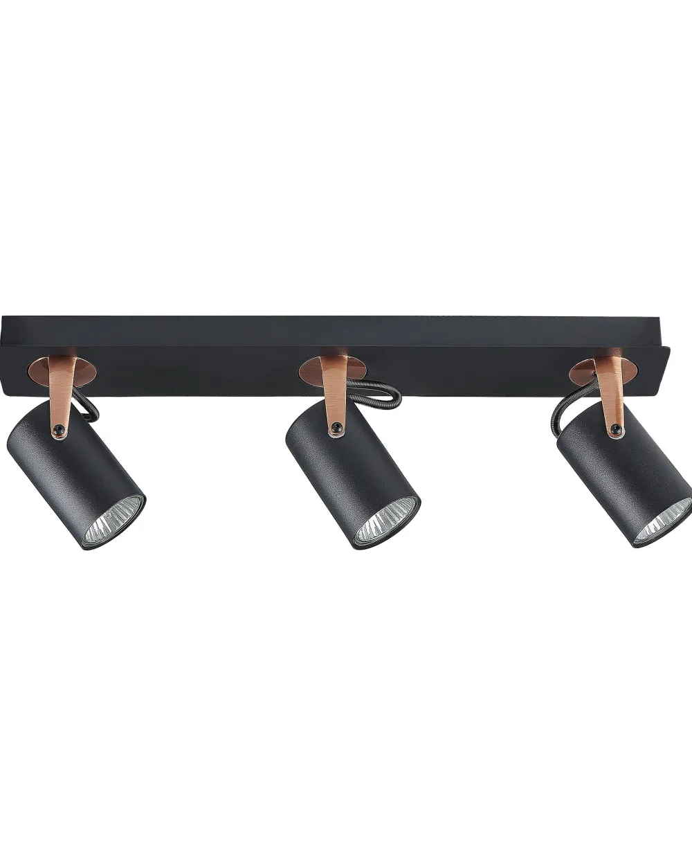 Flash Sale Beliani Kattovalaisin 3 Polttimoa Metalli Musta Klip