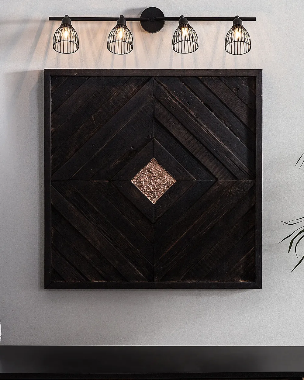 Fashion Beliani Kattovalaisin 4 Polttimoa Metalli Musta Golok