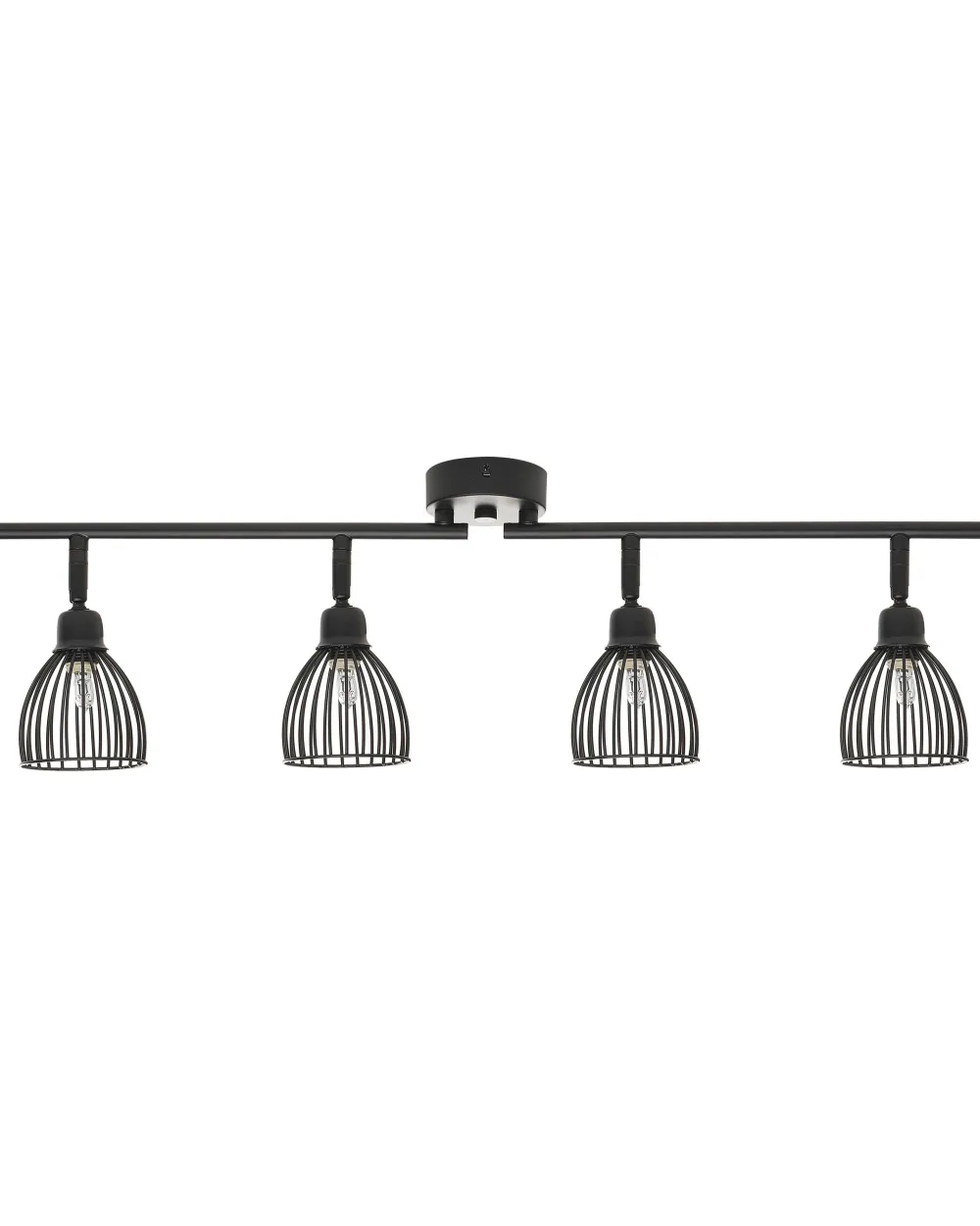 Fashion Beliani Kattovalaisin 4 Polttimoa Metalli Musta Golok