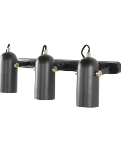 Cheap Beliani Kattovalaisin 3 Polttimoa Metalli Musta Tyria