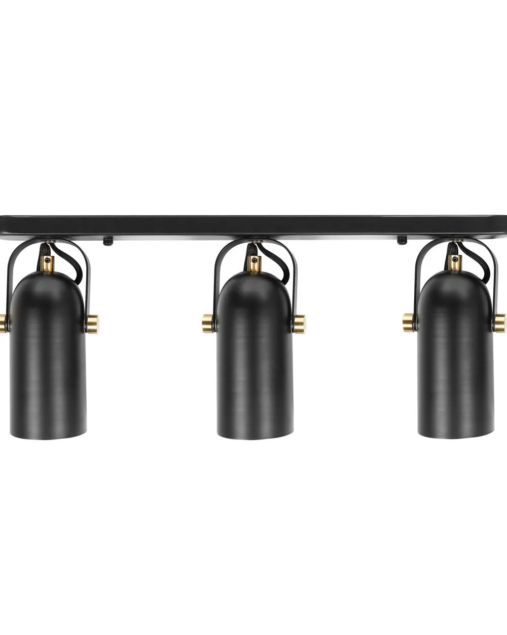 Cheap Beliani Kattovalaisin 3 Polttimoa Metalli Musta Tyria