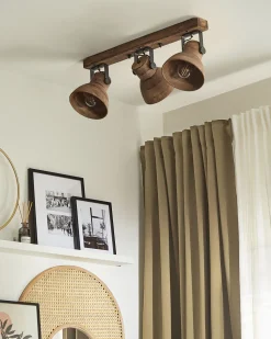 Best Beliani Kattovalaisin 3 Polttimoa Tumma Mangopuu Pennai