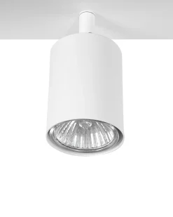 Shop Beliani Kattovalaisin 4 Polttimoa Metalli Valkoinen Tigris