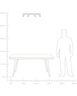 Shop Beliani Kattovalaisin 4 Polttimoa Metalli Valkoinen Tigris