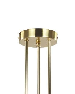 Valaisimet<Beliani Kattovalaisin 6 Polttimoa Metalli Messinki Kidane