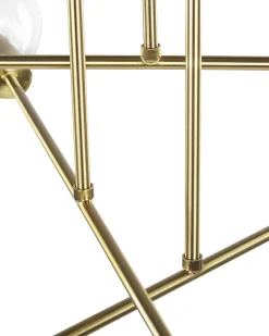 Valaisimet<Beliani Kattovalaisin 6 Polttimoa Metalli Messinki Kidane