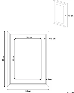 Best Sale Beliani Kehystetty Taulu Monivarinen 30 X 40 Cm Balala