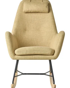 Tuolit<Beliani Keinutuoli Kangas Keltainen Arrie