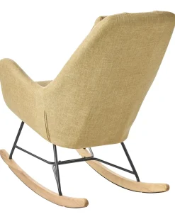 Tuolit<Beliani Keinutuoli Kangas Keltainen Arrie