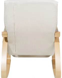 Tuolit<Beliani Keinutuoli Kangas Kermanvalkoinen Weston