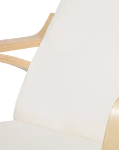 Tuolit<Beliani Keinutuoli Kangas Kermanvalkoinen Weston