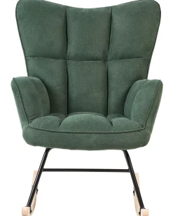 Tuolit<Beliani Keinutuoli Kangas Smaragdinvihrea Oulu