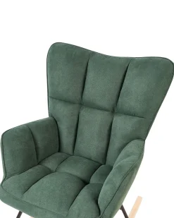 Tuolit<Beliani Keinutuoli Kangas Smaragdinvihrea Oulu