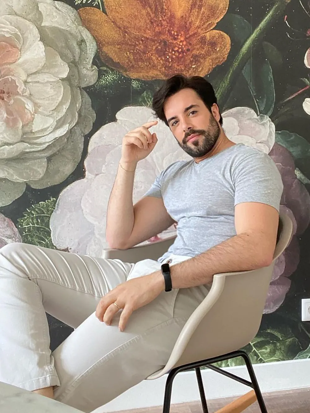 Tuolit<Beliani Keinutuoli Muovi Beige Harmony