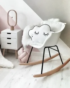 Tuolit<Beliani Keinutuoli Muovi Valkoinen Harmony