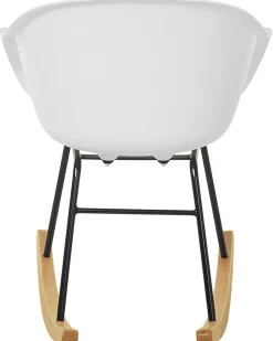 Tuolit<Beliani Keinutuoli Muovi Valkoinen Harmony