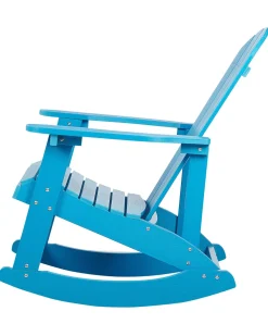 Online Beliani Keinutuoli Muovipuu Sininen Adirondack