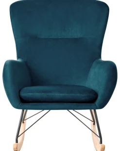 Clearance Beliani Keinutuoli Sametti Merensininen Ellan