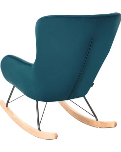 Clearance Beliani Keinutuoli Sametti Merensininen Ellan