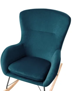 Clearance Beliani Keinutuoli Sametti Merensininen Ellan