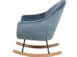 Tuolit<Beliani Keinutuoli Sametti Tummansininen Oxie