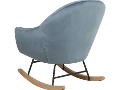 Tuolit<Beliani Keinutuoli Sametti Tummansininen Oxie