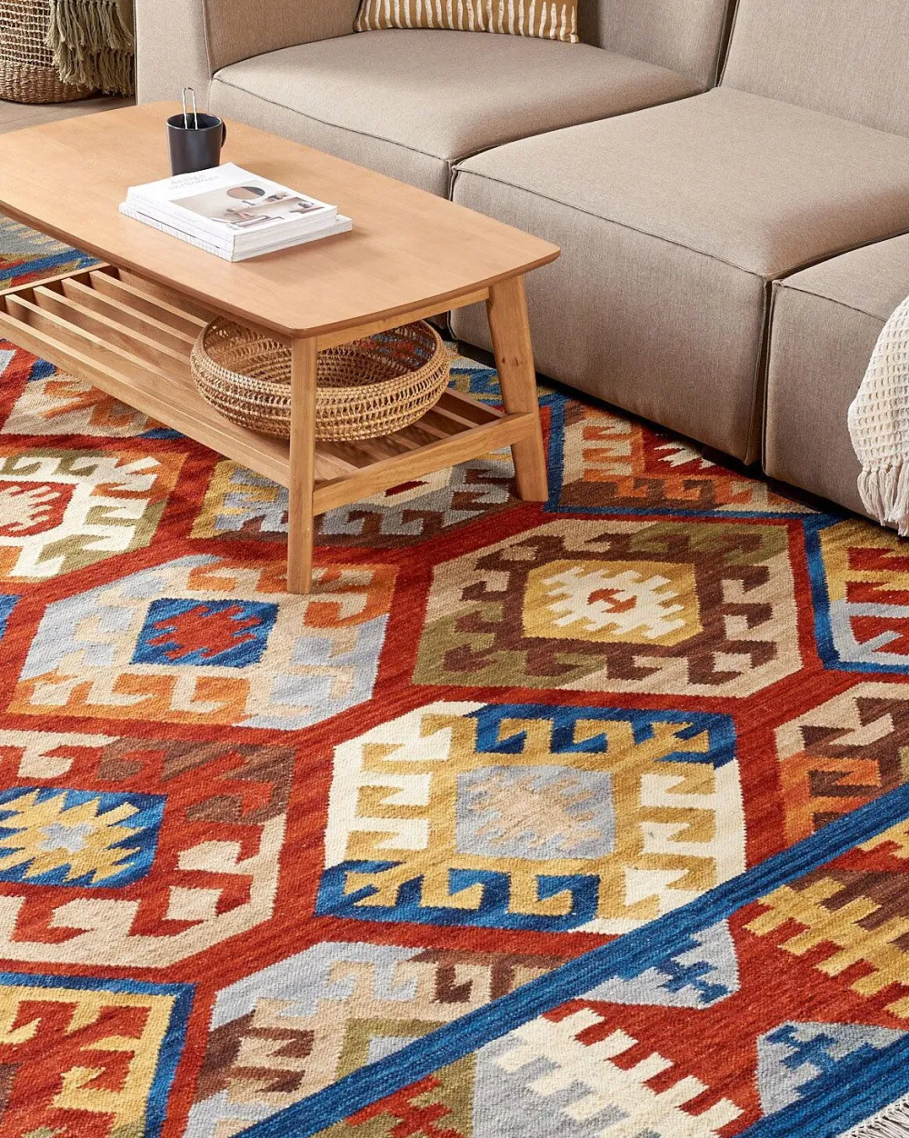 Outlet Beliani Kelim-Matto Villa Monivarinen 160 X 230 Cm Jrvesh