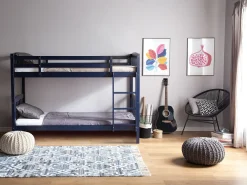 Flash Sale Beliani Kerrossanky Manty Laivastonsininen 90 X 200 Cm Revin