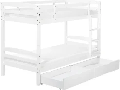 Sängyt<Beliani Kerrossanky Manty Säilytystila Valkoinen 90 X 200 Cm Regat