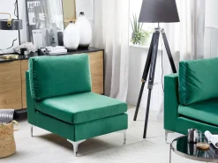 Clearance Beliani Keskimoduuli Sametti Vihrea Evja