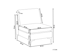 Clearance Beliani Keskimoduuli Sametti Vihrea Evja