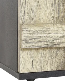 Säilytys<Beliani Kirjahylly 4 Hyllya Kaappi Vaalea Puu/Musta Salter