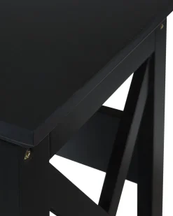 Best Sale Beliani Kirjahylly 4 Hyllya Musta Foster