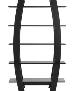 New Beliani Kirjahylly 5 Hyllya Musta Kener