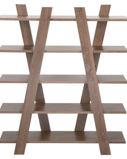 Säilytys<Beliani Kirjahylly 5 Hyllya Tumma Puu Escalante