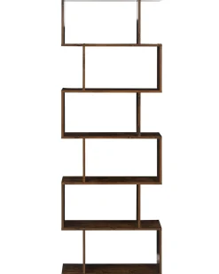 Säilytys<Beliani Kirjahylly 6 Hyllya Tumma Puu Valdosa