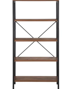 Cheap Beliani Kirjahylly 4 Hyllya Tumma Puu Brisbane