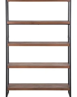 Flash Sale Beliani Kirjahylly 4 Hyllya Tumma Puu/Musta Tifton