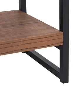 Flash Sale Beliani Kirjahylly 4 Hyllya Tumma Puu/Musta Tifton