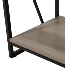 Säilytys<Beliani Kirjahylly 4 Hyllya Tumma Puu/Musta Forres