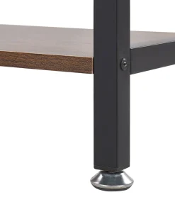 Säilytys<Beliani Kirjahylly 5 Hyllya Tumma Puu/Musta Dale