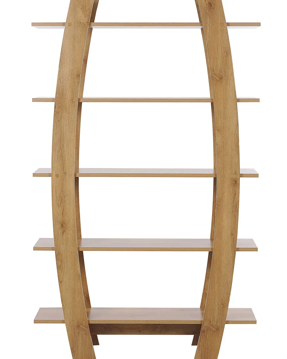 Online Beliani Kirjahylly 5 Hyllya Vaalea Puu Kener